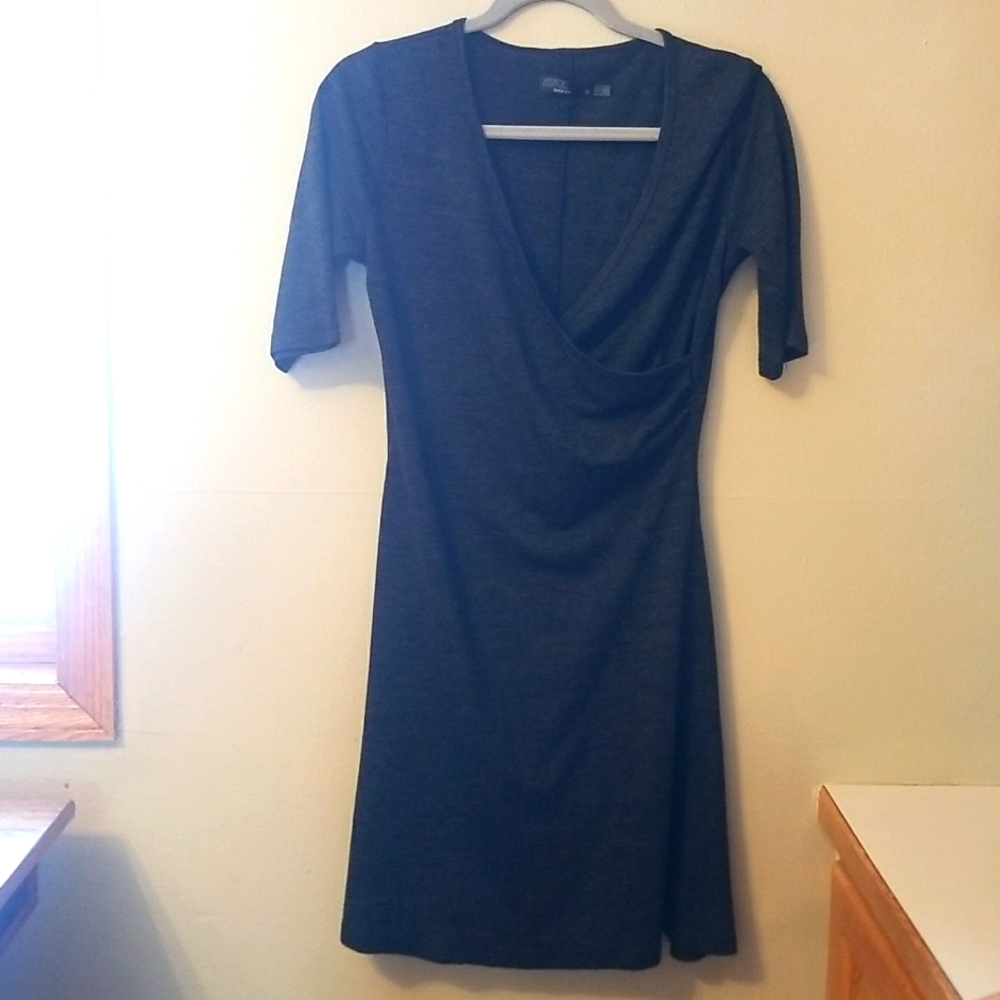 PRANA dress faux wrap style
